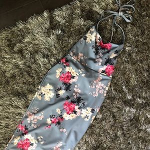 Floral Cross Back Midi Dress